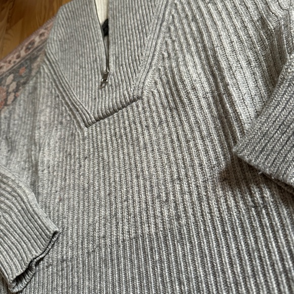 Banana Republic Oversized Half-Zip Wool Cashmere Blend - Picture 10 of 11